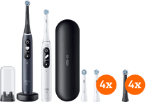 Oral-B iO 7 Black and White Duo Pack + Brush Attachments (8 units) Black Oral-B electric toothbrush