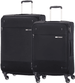 Samsonite Base Boost Expandable Spinner 78cm + 66cm Black Suitcase Set Samsonite trolley suitcase