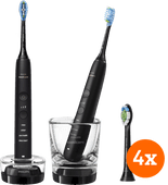 Philips DiamondClean 9000 HX9914/54 + Philips Sonicare Optimal White 4 Units Electric toothbrush for healthy gums