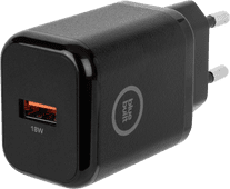 BlueBuilt Quick Charge Charger with USB-A Port 18W Black Samsung Z series accessory