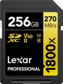 Lexar Professional 1800x GOLD 256GB SDXC 170mb/s SD card