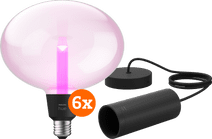 Philips Hue Lightguide Ellipse White and Color E27 Sechserpack + Pendelkabel Philips Hue einzeln erhältliche Smart-Lampe