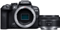 Canon EOS R10 + RF 50 mm f/1.8 STM Kamera mit WLAN