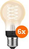 Philips Hue Filamentlampe White Standard E27 - 2023 - 6er-Pack Philips Hue einzeln erhältliche Smart-Lampe