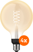 Philips Hue Filament Light White Globe XL E27 - 2023 - 4-pack Philips Hue E27 White