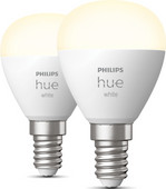 Philips Hue Kugellampe White E14 Doppelpack Smart-Lampe mit E14-Fassung