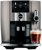 JURA J8 Midnight Silver (EA) Kaffeevollautomat mit viel Hilfe bei der Pflege