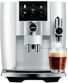 JURA J8 Piano White (EA) Fully automatic coffee machine with a lot of help with maintenance