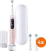 Oral-B iO 6n Light Pink + iO Ultimate Clean Brush Attachments (4 units) Pink electric toothbrush