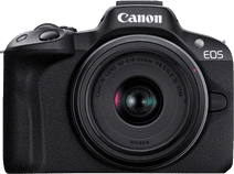 Canon EOS R50 + RF-S 18-45mm f/4.5-6.3 IS STM Kamera mit neigbarem Display