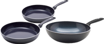 GreenPan Torino Keramikpfannenset 24 + 28 cm + Wok 28 cm Topf oder Pfanne ohne PFAS