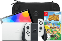 Nintendo Switch OLED White + Animal Crossing New Horizons + BlueBuilt Travel Case Nintendo Switch OLED