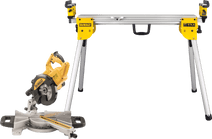DeWalt DWS774-QS + DeWalt DE7033-XJ Radial arm saw with an underframe