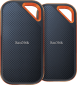 Sandisk Extreme Pro Portable SSD 1 TB V2 - Doppelpack SanDisk Extreme Pro Portable externe SSD