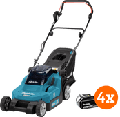 Makita DLM382CM2 incl. 5.0Ah Battery (4x) Mulch mower