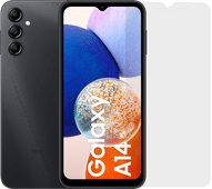 Samsung Galaxy A14 128GB Schwarz 4G + BlueBuilt Displayschutz Samsung Galaxy A14