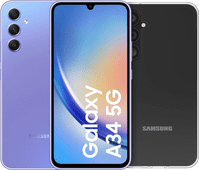 Samsung Galaxy A34 128GB Lila 5G + BlueBuilt Backcover Samsung Galaxy A34