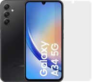 Samsung Galaxy A34 128GB Schwarz 5G + BlueBuilt Displayschutz Samsung Galaxy A34