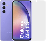 Samsung Galaxy A54 128GB Lila 5G + BlueBuilt Displayschutz Samsung A54