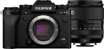 Fujifilm X-T5 Schwarz + XF 33mm f/1.4 R LM WR Systemkamera mit APS-C-Sensor
