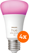 Philips Hue White and Color E27 1100lm 4-pack Philips HUE E27 fitting