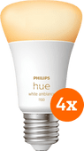 Philips Hue White Ambiance E27 1100 lm 4er-Pack Philips Hue White Ambiance Lampe