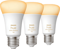 Philips Hue White Ambiance E27 1100 lm 3er-Pack Philips Hue White Ambiance Lampe