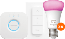 Philips Hue White & Color Starterpaket 5er-Pack E27 + Dimmer Philips Hue White and Color Starterpaket