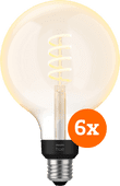 Philips Hue Filamentlampe White Ambiance Globe XL 6er-Pack Philips Hue einzeln erhältliche Smart-Lampe