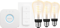 Philips Hue Filament White Ambiance Edison 3-Pack Starter Pack Philips HUE E27 fitting