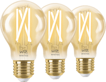 WiZ Smart Filament Light Standard Gold 3-pack - Warm to Cool White Light - E27 WiZ LED light