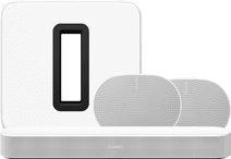 Sonos Beam Gen. 2 Weiß + 2x Era 300 Weiß + Sub G3 Weiß Soundbar für Filme und Serien