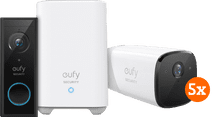 eufyCam 2 Pro Fünferpack + Video Doorbell Battery Cloud-Kamera