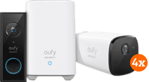 eufyCam 2 Pro Viererpack + Video Doorbell Battery Cloud-Kamera