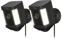 Ring Spotlight Cam Plus - Plug In - Schwarz - Doppelpack Ring Set