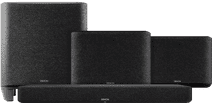 Denon Home Soundbar 550 + Denon Home 250 Doppelpack Schwarz + Denon Home Subwoofer Lautsprecher-Set mit Bedienung über App