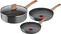 Tefal Renew Ceramic Frying Pan Set 24cm + 28cm + High-sided Skillet 24cm Pan promotion