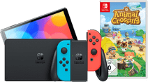 Nintendo Switch OLED Red/Blue + Animal Crossing New Horizons Nintendo Switch OLED