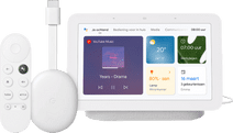 Google Chromecast HD mit Google TV + Google Nest Hub 2 Chalk Media Player