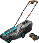 Gardena Battery Lawn Mower PowerMax 32/18V P4A Set incl. 4.0Ah Battery (2x) Gardena lawn mower