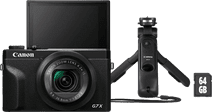 Canon G7 X Mark III Schwarz - Vlogging-Set Kamera mit neigbarem Display