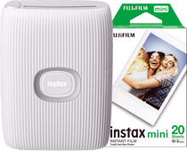 Fujifilm Instax Mini Link 2 Clay White + Fujifilm Instax Mini Film (20 sheets) Pocket printer