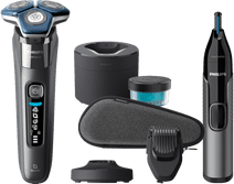 Philips Shaver Series 7000 S7887/58 + Philips Nasenhaartrimmer Rasierer für leichten Bartwuchs