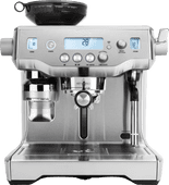 Sage the Oracle Stainless Steel Piston machine with a bean grinder