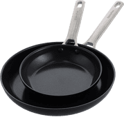 GreenPan Padova Frying Pan Set 20cm + 28cm Reserve Black Frying pan with a ceramic non-stick coating