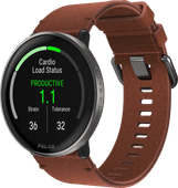 Polar Ignite 3 Titanium/Braun Mittelgroße Smartwatch