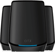 Netgear Orbi RBK863S Dreierpack Schwarz Mesh-WLAN-System für eine große Wohnung