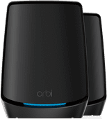 Netgear Orbi RBK862S Schwarz Doppelpack WLAN-Lösung fürs Homeoffice in einem Reihenhaus