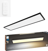 Philips Hue Aurelle Panel Light White Ambiance Rectangle Black Philips Hue Aurelle