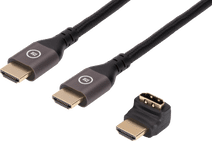 BlueBuilt HDMI Cable 4K 120Hz / 8K 60Hz Nylon 1.5m + 90° Adapter HDMI cable with angled connector